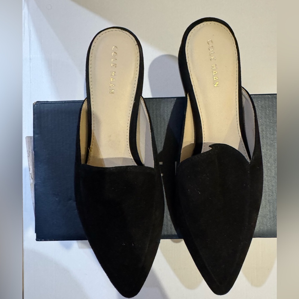 Cole Haan Black Suede Piper Mule - Picture 5 of 15